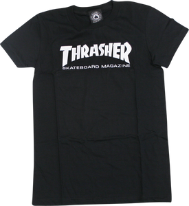 Thrasher Mag Logo Girls T-Shirt - Size: MEDIUM Black