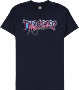 Thrasher Vice Logo T-Shirt - Size: SMALL Navy