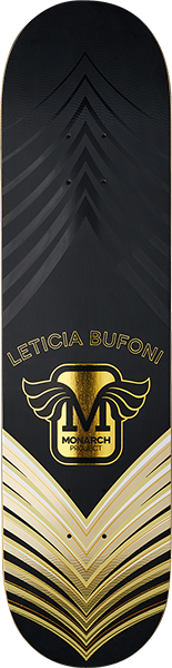 Monarch Bufoni Horus Skateboard Deck -8.0 Black/Gold/Gold R7 DECK ONLY