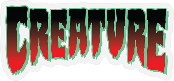 Creature Logo Horror Mylar Decal 1.9x4.06
