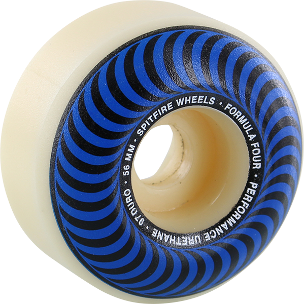 Spitfire F4 97a Classic 56mm Natural W/Blu Skateboard Wheels (Set of 4)