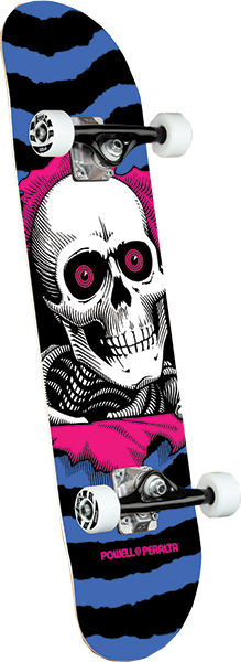 Powell Peralta Ripper Complete Skateboard -7.0 Blue/Pink 