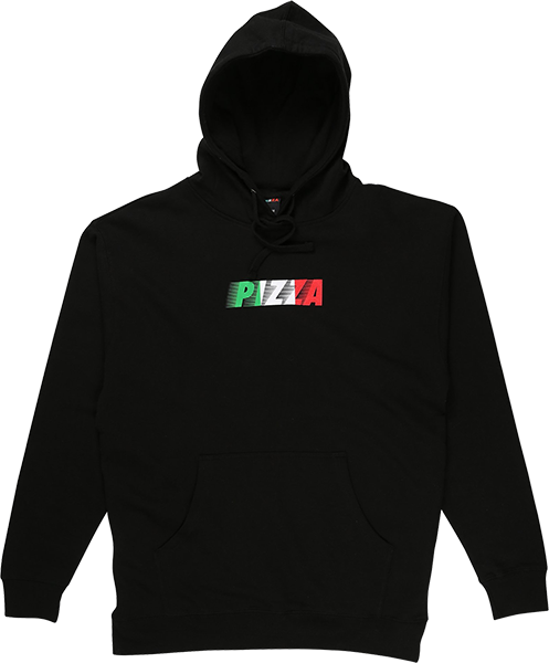 Pizza Speedy Hooded Sweatshirt - SMALL Black