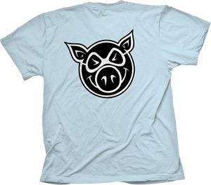 Pig Head T-Shirt - Size: SMALL Pool Lt.Blue