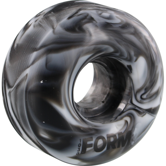 Form Solid Swirl 52mm Black/White Skateboard Wheels (Set of 4)