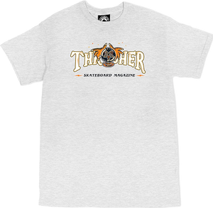 Thrasher Fortune Logo T-Shirt - Size: SMALL Ash Gray