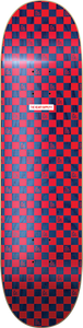 Hs Checkers Skateboard Deck -8.0 Red/Navy DECK ONLY