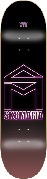 Sk8mafia Cao House Logo Neon Skateboard Deck -8.0 DECK ONLY