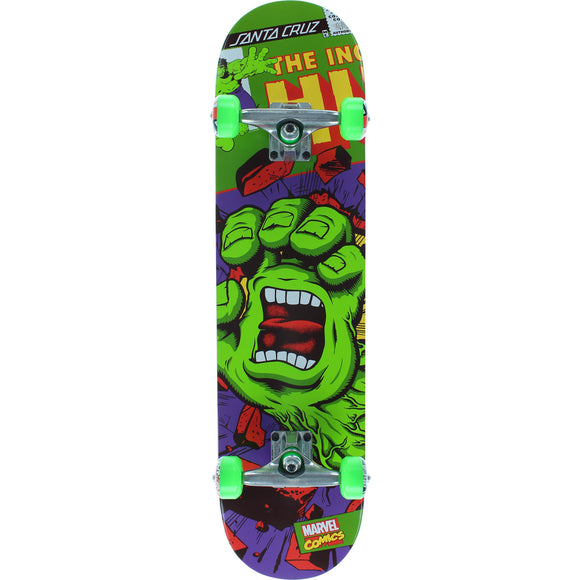 Santa Cruz Marvel Hulk Hand Reg Complete Skateboard -7.8x31.7 | Universo Extremo Boards Skate & Surf