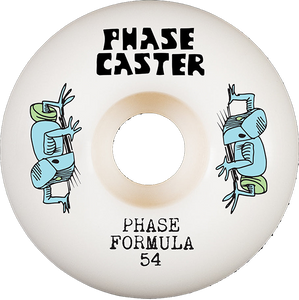 Phasecaster Clone 54mm 99a White Skateboard Wheels (Set of 4)