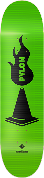 Pylon The Sickle Skateboard Deck -8.62 Green DECK ONLY