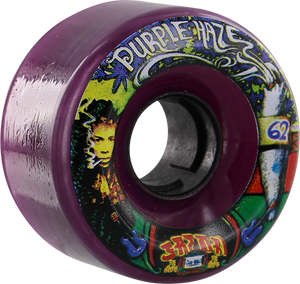 Satori Goo Ball Purple Haze 62mm 78a Clear Purple Longboard Wheels (Set of 4)