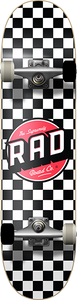 Rad Checker 2 Complete Skateboard -7.5 Black/White 