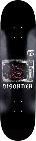 Disorder To Party Skateboard Deck -8.12 Black DECK ONLY
