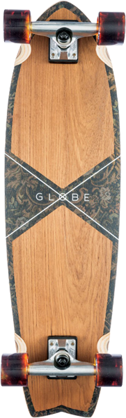 Globe Chromantic Complete Skateboard -9.7x33 Teak/Floral Couch 