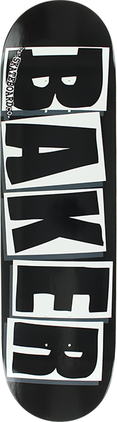 Baker Brand Logo Skateboard Deck -8.12 Black/White DECK ONLY