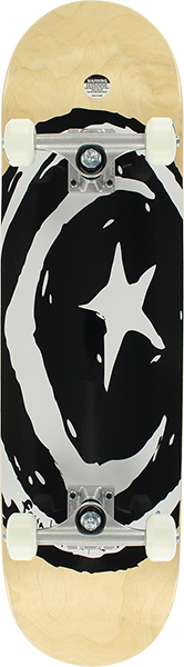 Foundation Star & Moon V1.0 Complete Skateboard -8.38 Asst/Black/White 