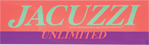 Jacuzzi Flavor Logo Sticker 3.5" x 8"