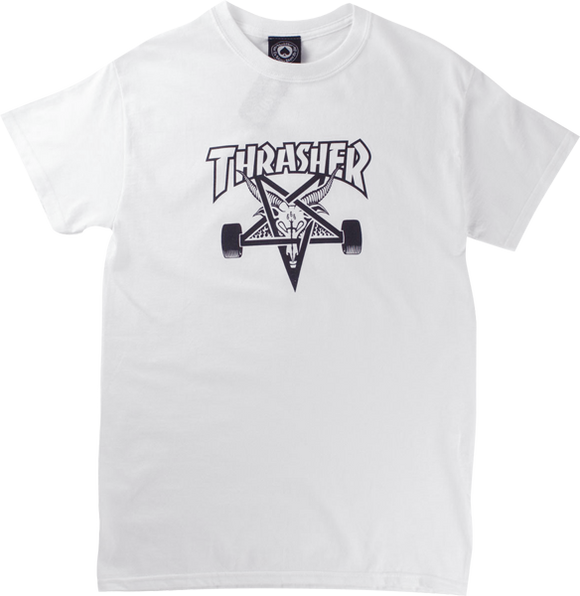 Thrasher Skate Goat T-Shirt - Size: MEDIUM White