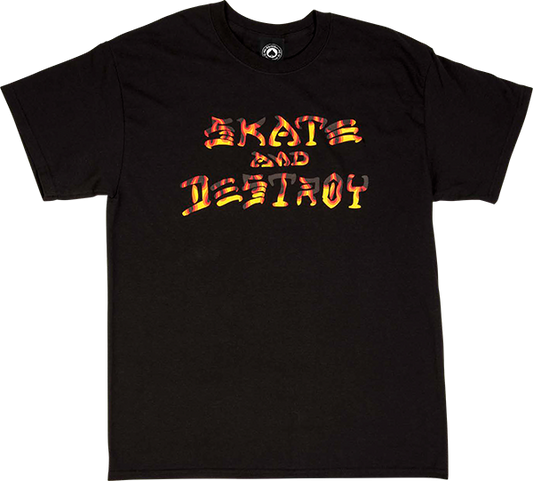 Thrasher Sad Bbq T-Shirt - Size: SMALL Black