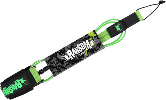Surfboard Leash Ransom Lb Calf 9' Clear/Green|Universo Extremo Boards Surf & Skate