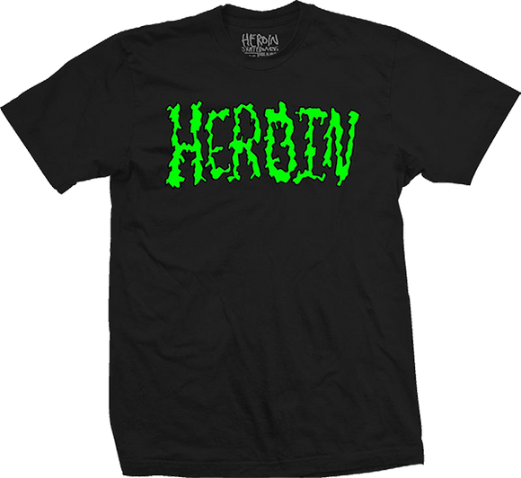 Heroin Dead Toons T-Shirt - Size: MEDIUM Black