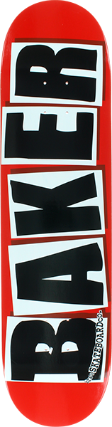 Baker Brand Logo Skateboard Deck -8.47 Red/Black DECK ONLY