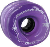 Shark Dna 72mm 78a Solid Purple Longboard Wheels (Set of 4)