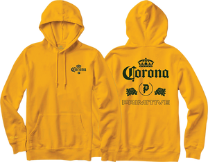 Primitive Corona Heritage Hooded Sweatshirt - SMALL Gold