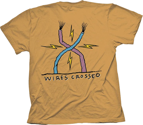 Toy Machine Ed Templeton Wires Crossed T-Shirt - Size: X-LARGE Gold