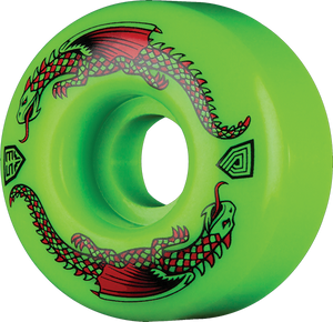 Powell Peralta Df Green Dragon 53/34mm 93a Green Skateboard Wheels (Set of 4)