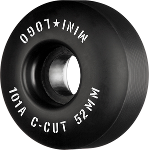 Ml C-Cut 52mm 101a Black  Skateboard Wheels (Set of 4)