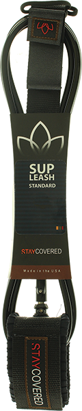 Stay Covered Sup Standard Straight 9' Leash Black