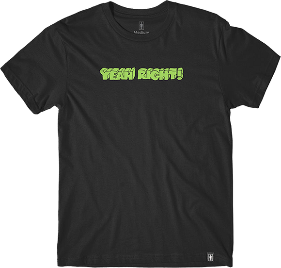 Girl Yeah Right T-Shirt - Size: X-LARGE Black