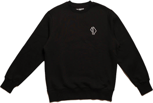 Piss Drunx Barbed Crew Sweatshirt - MEDIUM Black