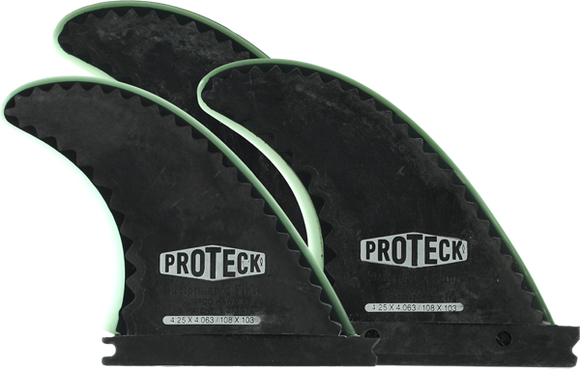 Proteck Perform Ffs Thruster 4.25 Black Surfboard FIN 