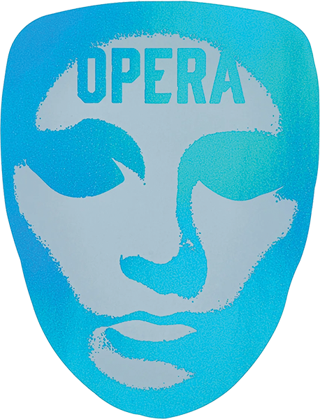 Opera Mask Foil Sticker Foil