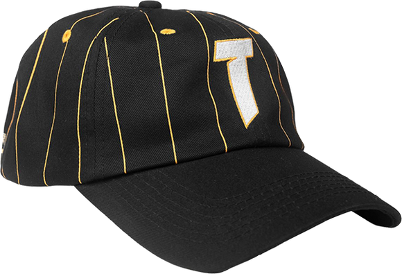 Thrasher Logo Old Timer Skate HAT - Adjustable Black/Yellow 
