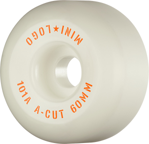 Mini Logo A-Cut 60mm 101a White  Skateboard Wheels (Set of 4)