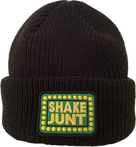 Shake Junt Box Logo Patch BEANIE Black