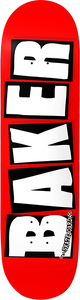 Baker Brand Logo Skateboard Deck -8.6 Red/White DECK ONLY