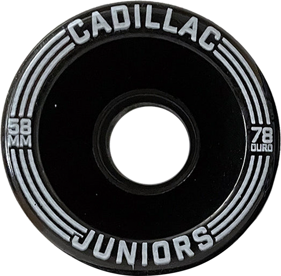 Cadillac Juniors 58mm 78a Black Skateboard Wheels (Set of 4)