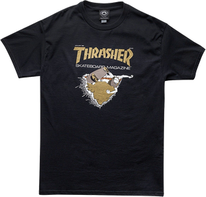 Thrasher First Cover T-Shirt - Size: LARGE Black/Gold