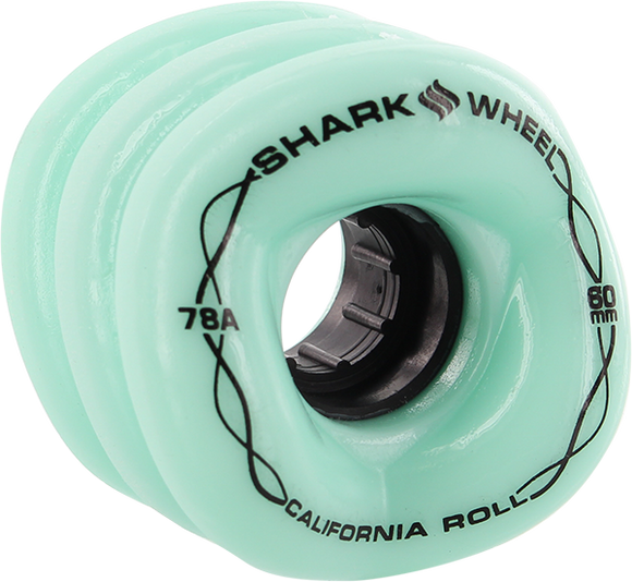Shark California Roll 60mm 78a Solid Seafoam Skateboard Wheels (Set of 4)