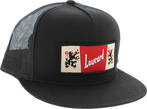 Lowcard Cheers Trucker Mesh Skate HAT - Adjustable Black 