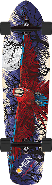 Omen Endangered Macaw Kick Complete Skateboard -9.5x40 