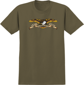 Antihero Eagle T-Shirt - Size: SMALL Safari Green/Multi