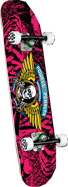 Powell Peralta Winged Ripper Complete Skateboard -7.0 White/Pink 