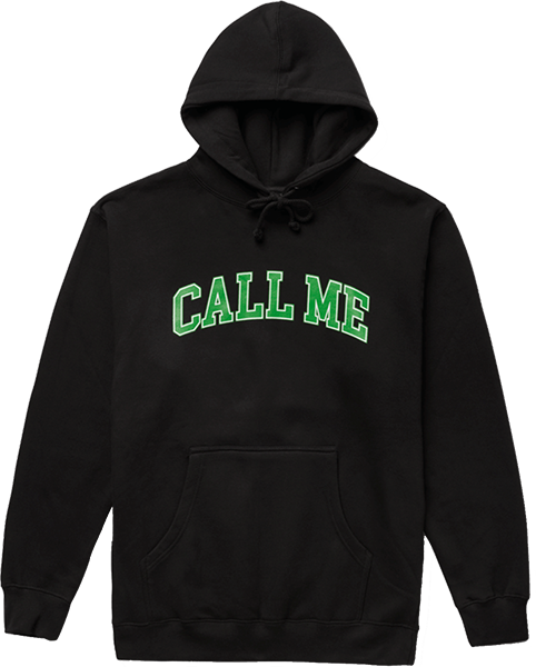Call Me 917 Call Me Hooded Sweatshirt - LARGE Black