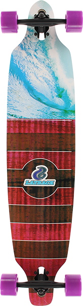 Layback Pipe Dreams Bamboo Drop Through Complete Skateboard -9.75x40 